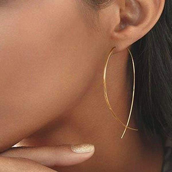 New Fashion Stud Earrings For Women Golden Color Round Ball