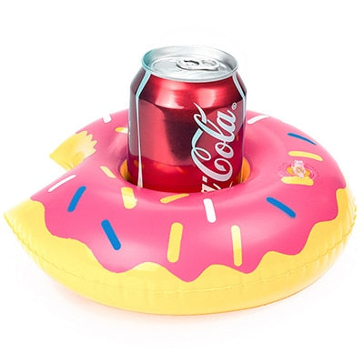 PIKAALAFAN Mini Inflatable Cup Holder Small Flamingo Floating