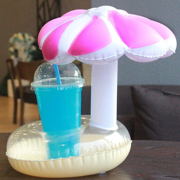 PIKAALAFAN Mini Inflatable Cup Holder Small Flamingo Floating