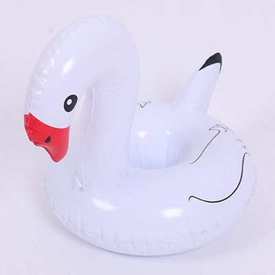 PIKAALAFAN Mini Inflatable Cup Holder Small Flamingo Floating
