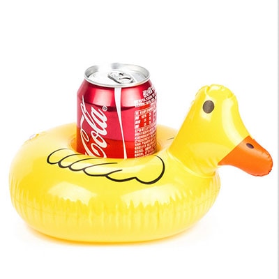PIKAALAFAN Mini Inflatable Cup Holder Small Flamingo Floating