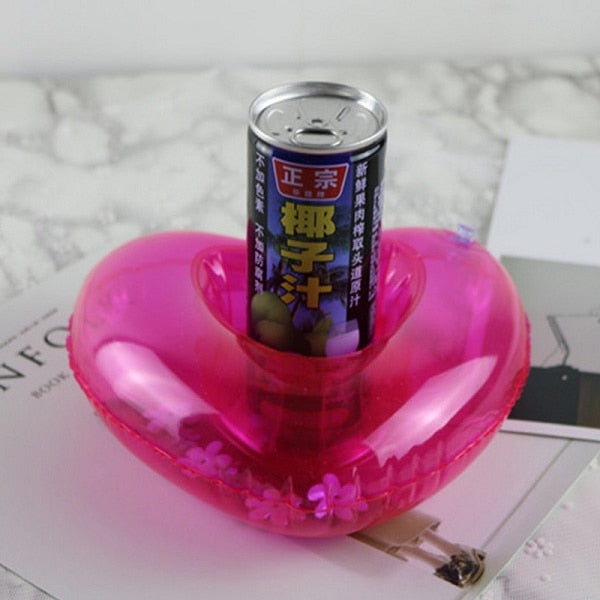 PIKAALAFAN Mini Inflatable Cup Holder Small Flamingo Floating