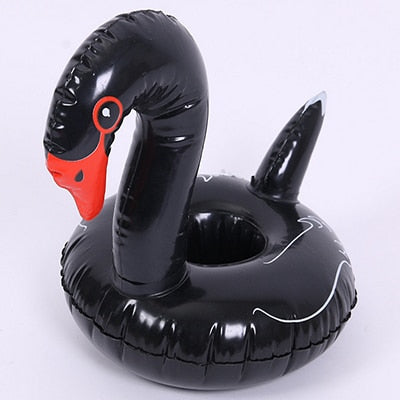 PIKAALAFAN Mini Inflatable Cup Holder Small Flamingo Floating