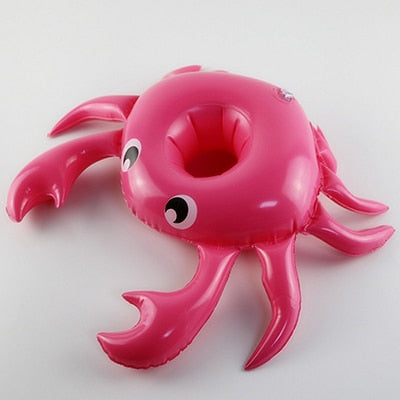 PIKAALAFAN Mini Inflatable Cup Holder Small Flamingo Floating